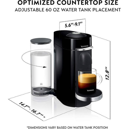 Nespresso VertuoPlus Deluxe Coffee and Espresso Machine (Refurbished) - A-1 Thread Vault