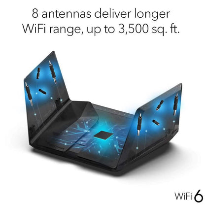 Netgear Nighthawk WiFi 6 (RAX120) AX6000 12-Stream Dual-Band Gigabit Router (Refurbished) - A-1 Thread Vault