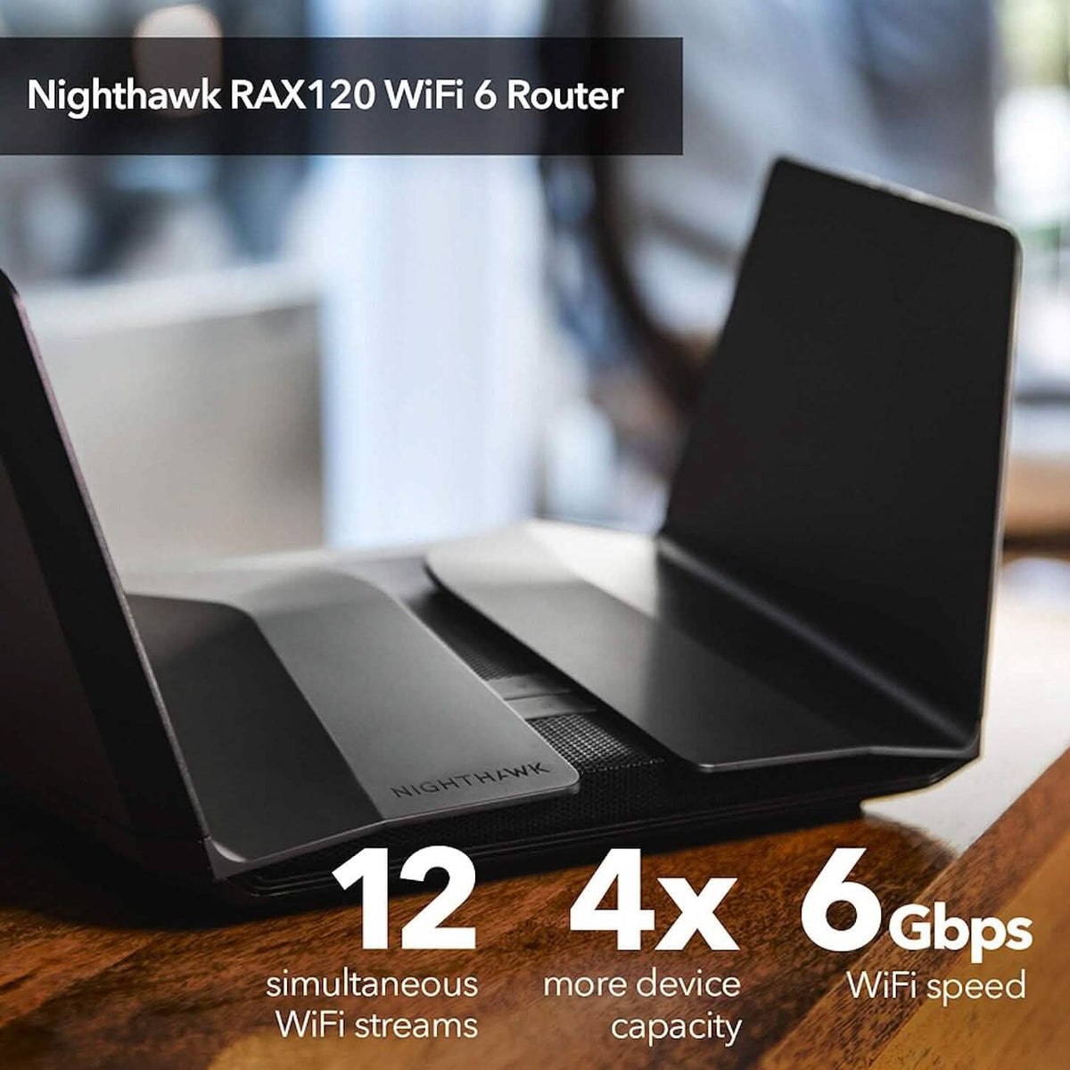 Netgear Nighthawk WiFi 6 (RAX120) AX6000 12-Stream Dual-Band Gigabit Router (Refurbished) - A-1 Thread Vault
