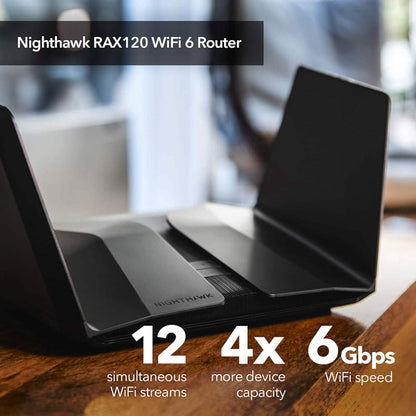 NETGEAR Nighthawk WiFi 6 Router RAX120 (Refurbished) - A-1 Thread Vault