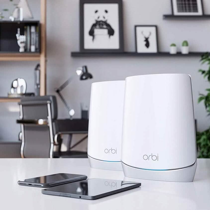 NETGEAR Orbi Whole Home Tri-band Mesh WiFi 6 System (RBK752) (Refurbished) - A-1 Thread Vault