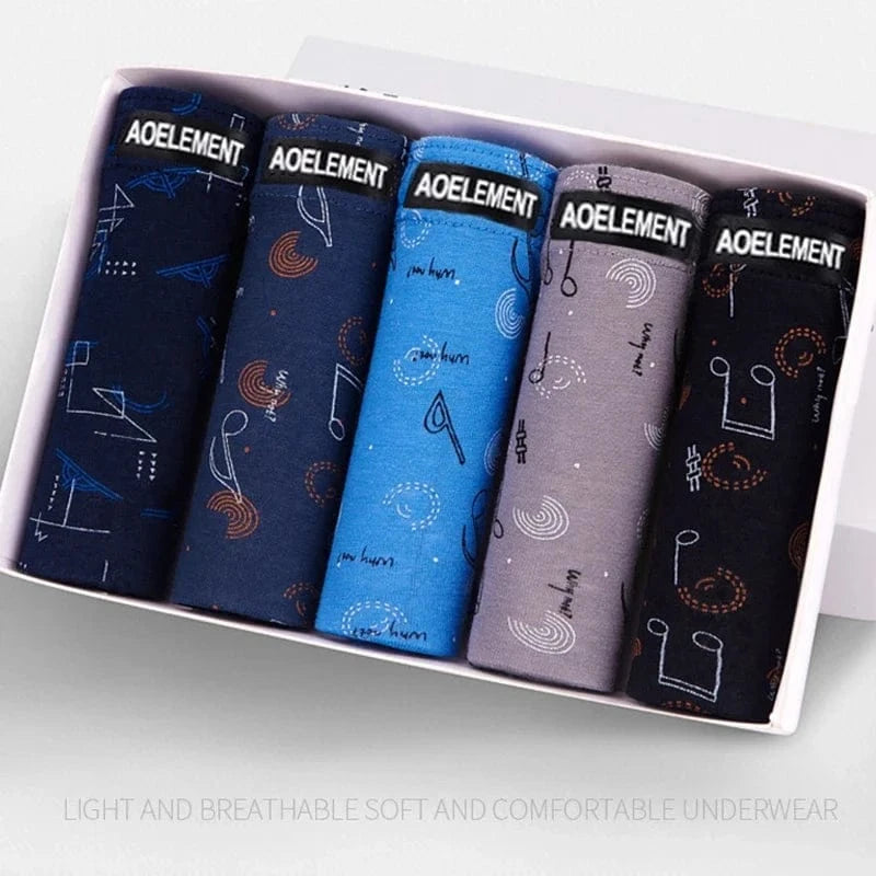 New 5Pcs/Lot Free Shipping Cheapest 100% Cotton Mens Briefs Plus Size Men Underwear Panties 4XL/5XL/6XL Men's Breathable Panties - A-1 Thread Vault