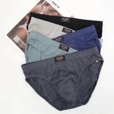 New 5Pcs/Lot Free Shipping Cheapest 100% Cotton Mens Briefs Plus Size Men Underwear Panties 4XL/5XL/6XL Men's Breathable Panties - A-1 Thread Vault