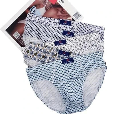 New 5Pcs/Lot Free Shipping Cheapest 100% Cotton Mens Briefs Plus Size Men Underwear Panties 4XL/5XL/6XL Men's Breathable Panties - A-1 Thread Vault