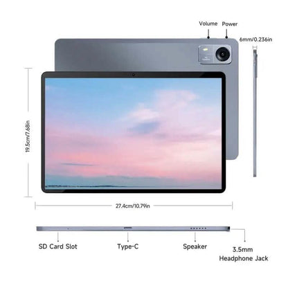Android 14 Tablet 10.1" 12GB RAM 128GB ROM with Keyword and Mouse - A-1 Thread Vault