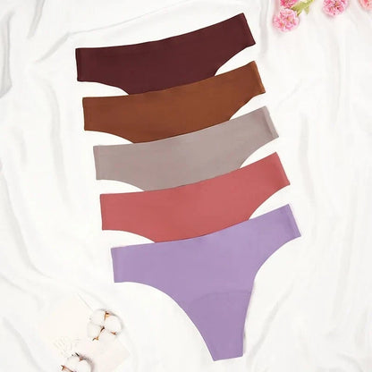 New Design Seamless Low Waist Leak Proof 4 Layer Menstrual Panties Washable Light Flow Period Panties For Women Thong - A-1 Thread Vault