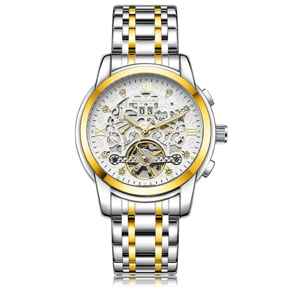 New Mens Large-rotor Skeleton Automatic Mechanical Watch - A-1 Thread Vault