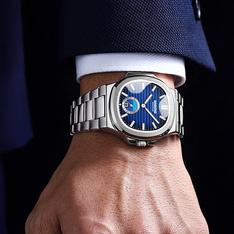 New Retro Steel Belt Quartz Watch Waterproof Leisure All-match - A-1 Thread Vault