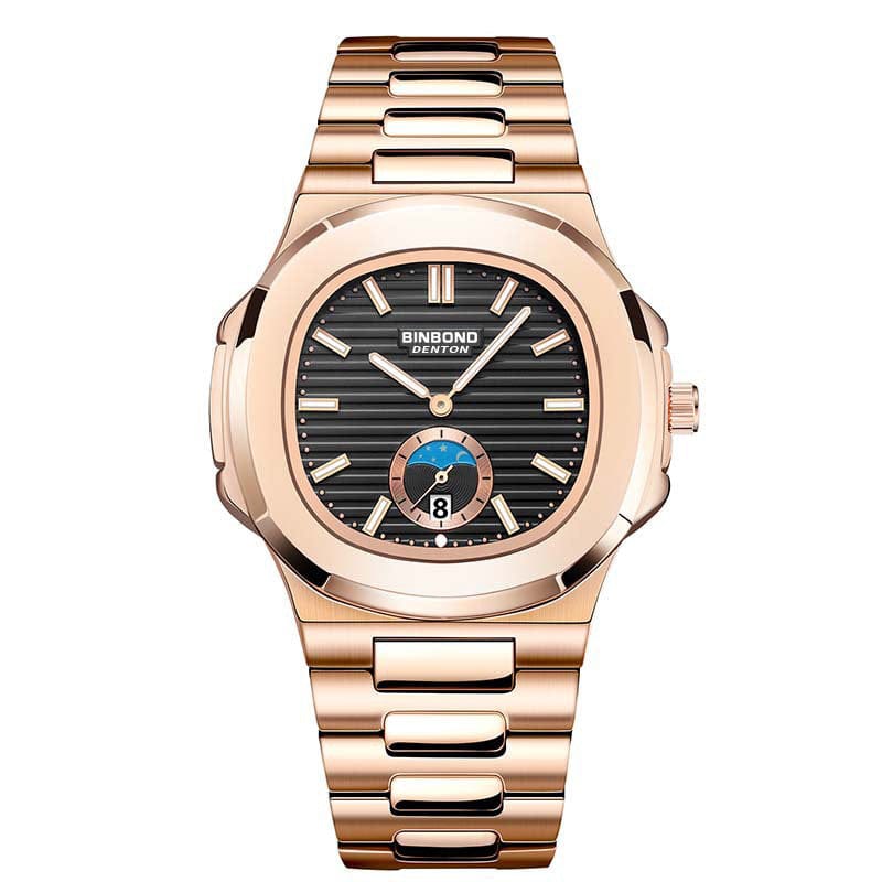 New Retro Steel Belt Quartz Watch Waterproof Leisure All-match - A-1 Thread Vault