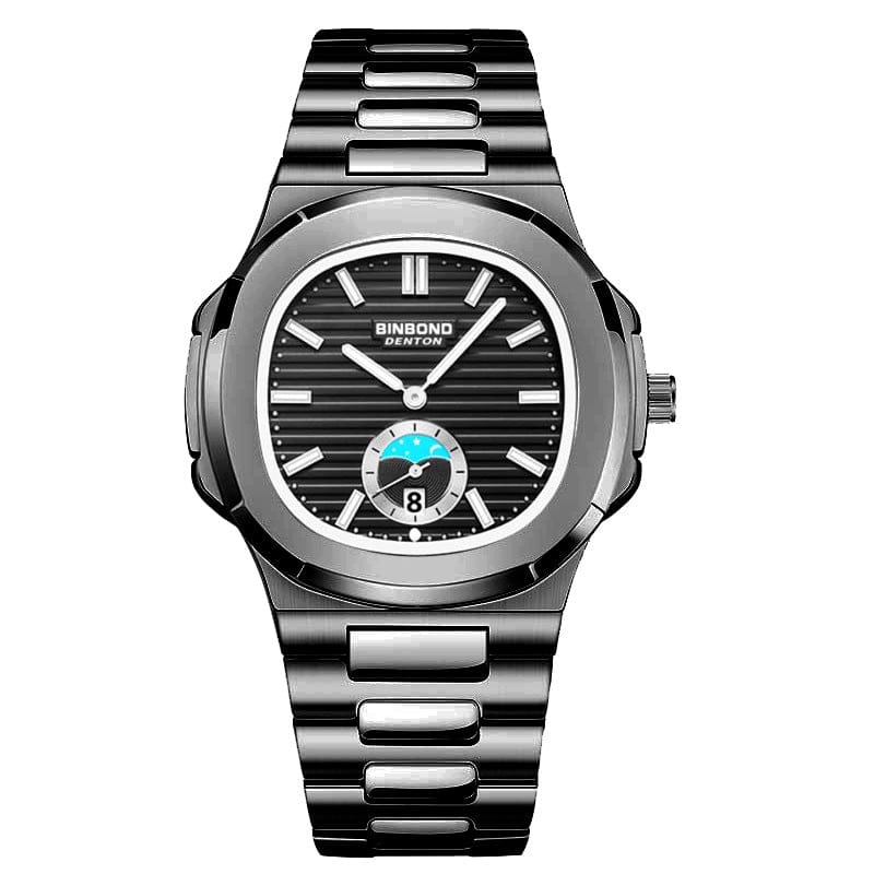 New Retro Steel Belt Quartz Watch Waterproof Leisure All-match - A-1 Thread Vault