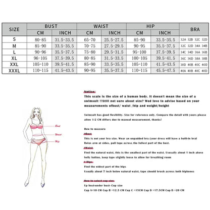 New Sexy Low Waist Bikini Set Print Swimwear Women Swimsuit Brazilian Strappy Halter Beachwear Bathing Suit biquini Female - A-1 Thread Vault