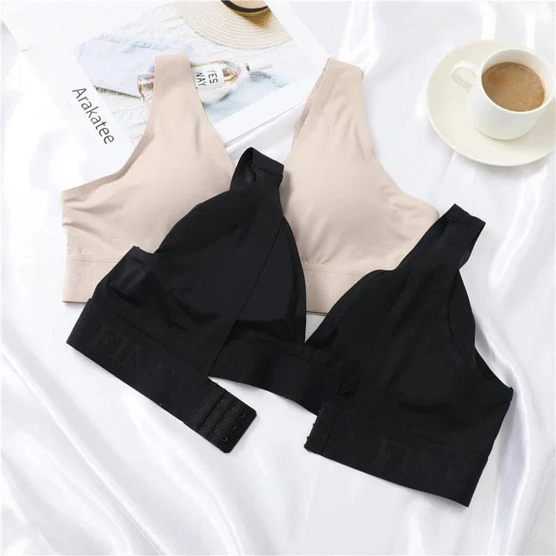 New Women's Bras Seamless Bras For Women Sexy Lingerie Deep V Backless Bralette Intimates Push Up Bra Back Closure Brassiere - A-1 Thread Vault