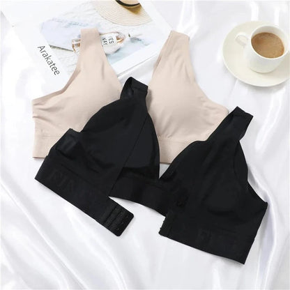 New Women's Bras Seamless Bras For Women Sexy Lingerie Deep V Backless Bralette Intimates Push Up Bra Back Closure Brassiere - A-1 Thread Vault