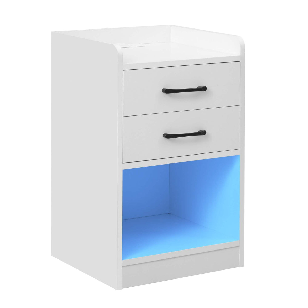 Nightstand with Charging Station and LED Lights - A-1 Thread Vault