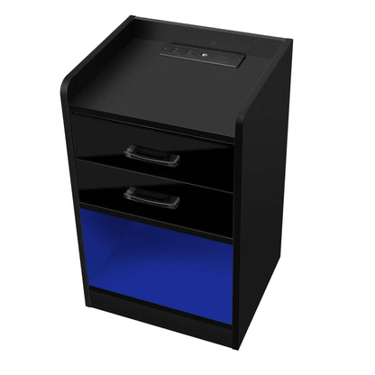 Nightstand with Charging Station and LED Lights - A-1 Thread Vault