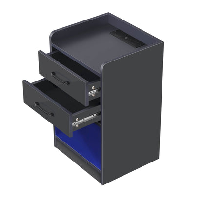 Nightstand with Charging Station and LED Lights - A-1 Thread Vault