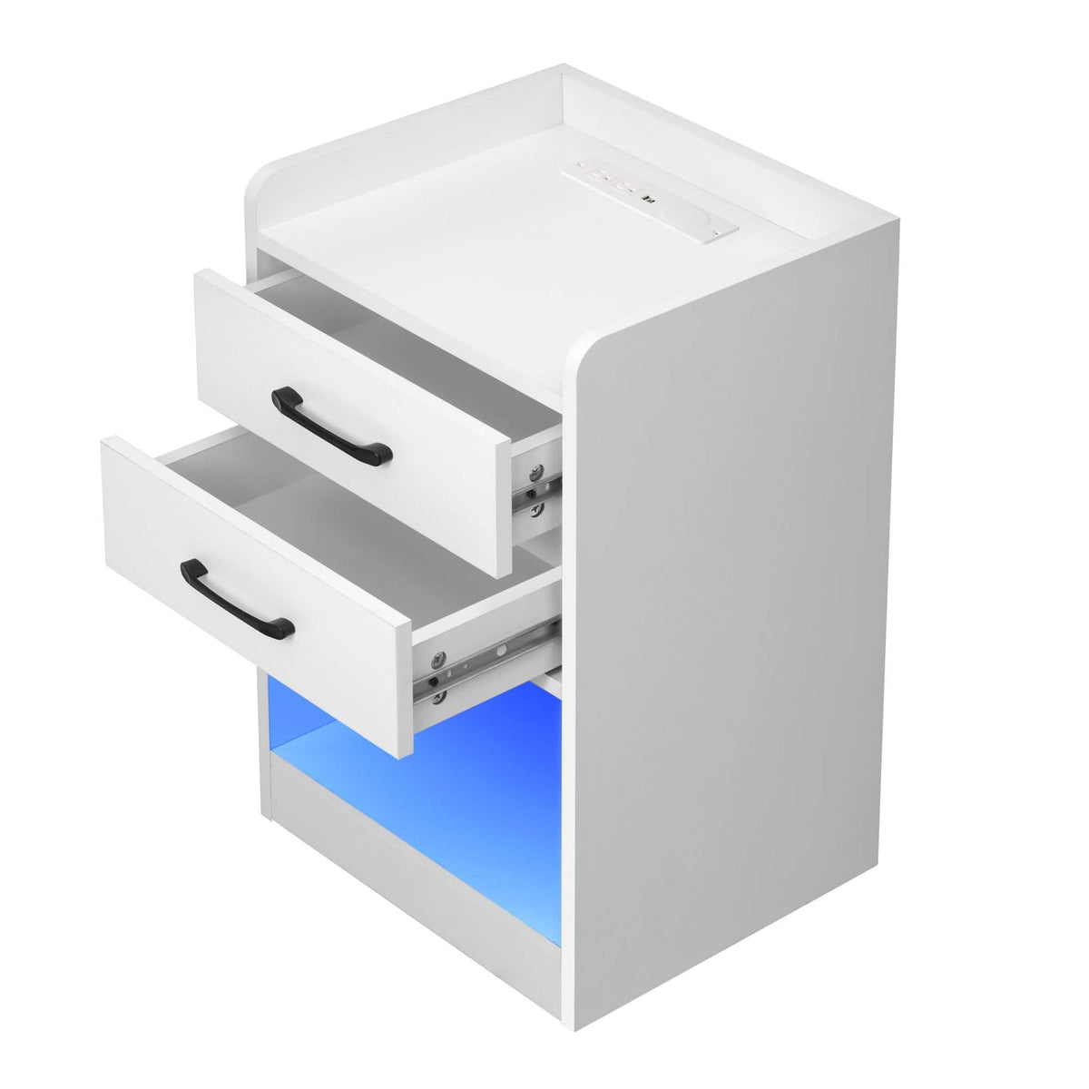 Nightstand with Charging Station and LED Lights - A-1 Thread Vault