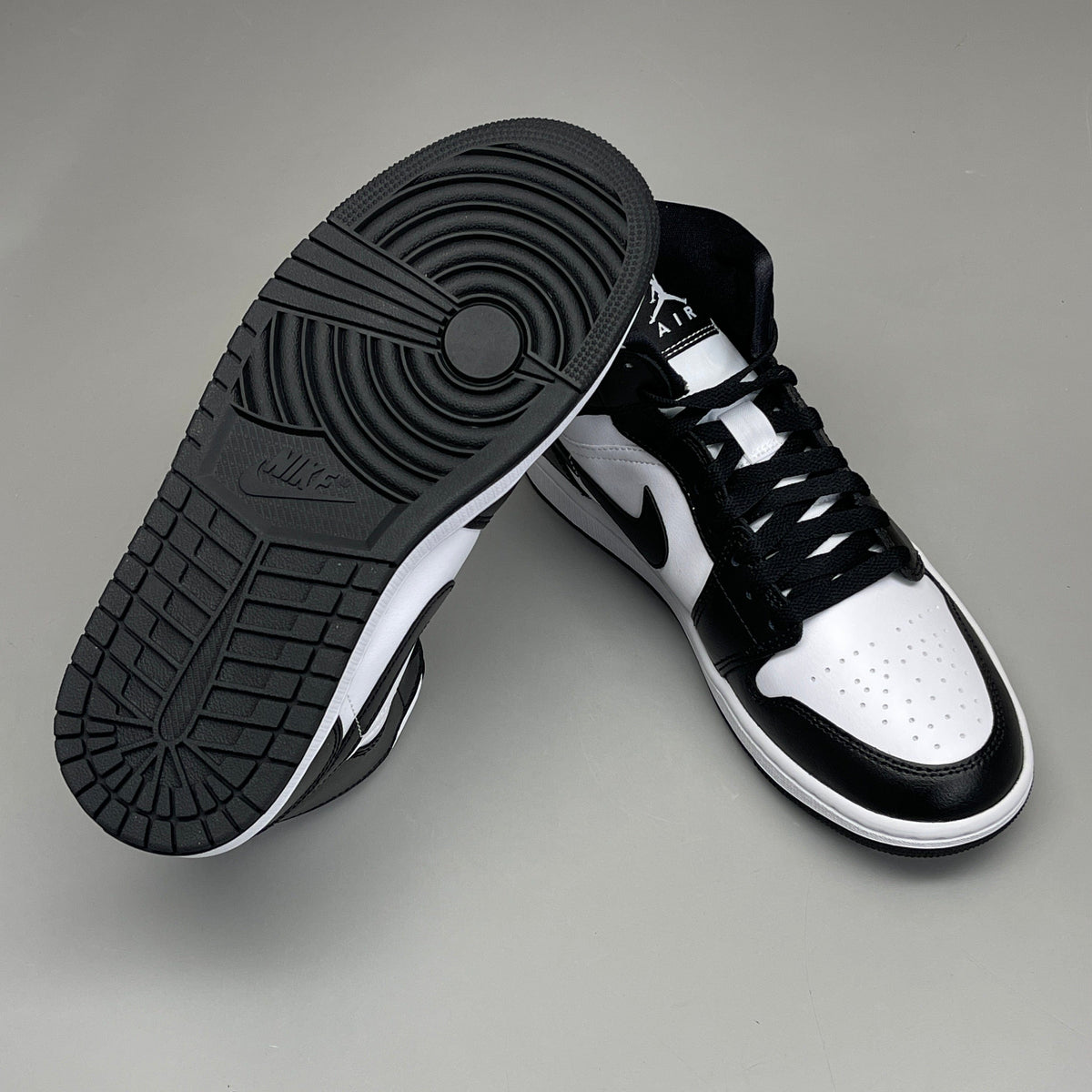 NIKE AIR JORDAN 1 Mid Panda Shoe Women's Sz 8 Black / White DV0991-101 (New) - A-1 Thread Vault
