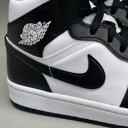 NIKE AIR JORDAN 1 Mid Panda Shoe Women's Sz 8 Black / White DV0991-101 (New) - A-1 Thread Vault