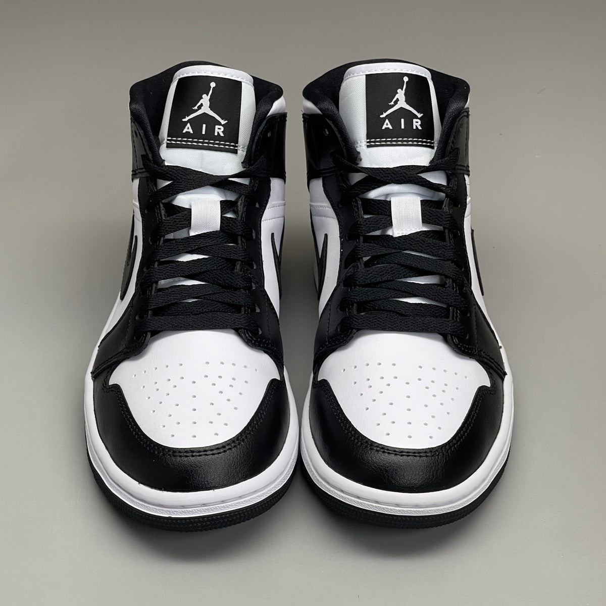 NIKE AIR JORDAN 1 Mid Panda Shoe Women's Sz 8 Black / White DV0991-101 (New) - A-1 Thread Vault