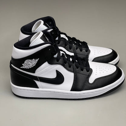 NIKE AIR JORDAN 1 Mid Panda Shoe Women's Sz 8 Black / White DV0991-101 (New) - A-1 Thread Vault