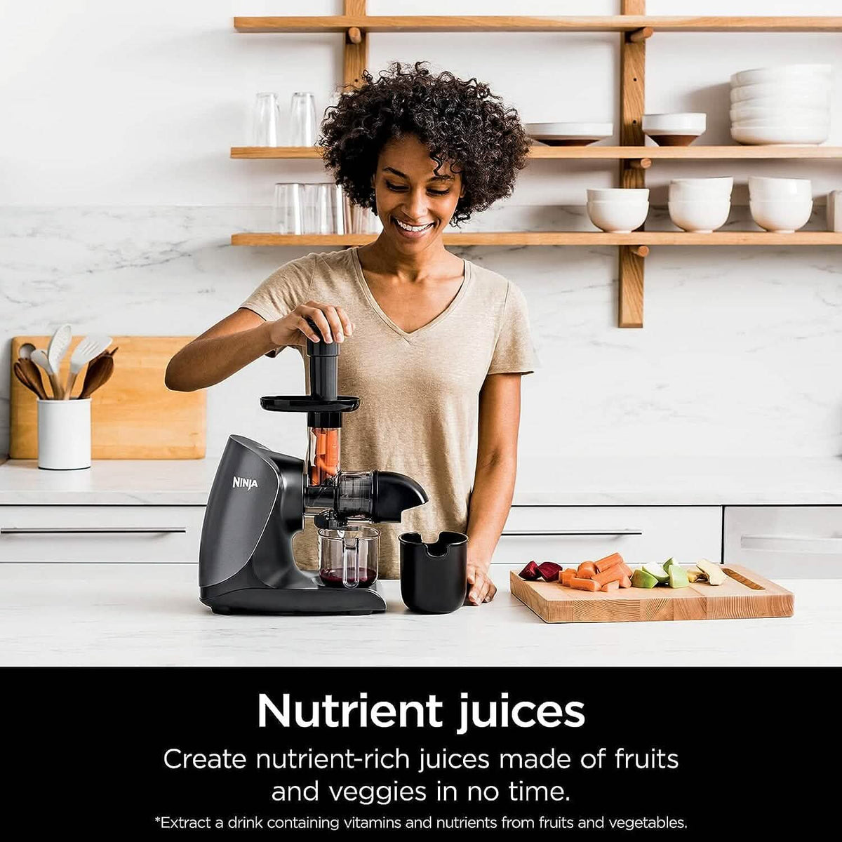 Ninja JC101 Cold Press Pro Juicer 1st Generation Graphite (Refurbished) - A-1 Thread Vault