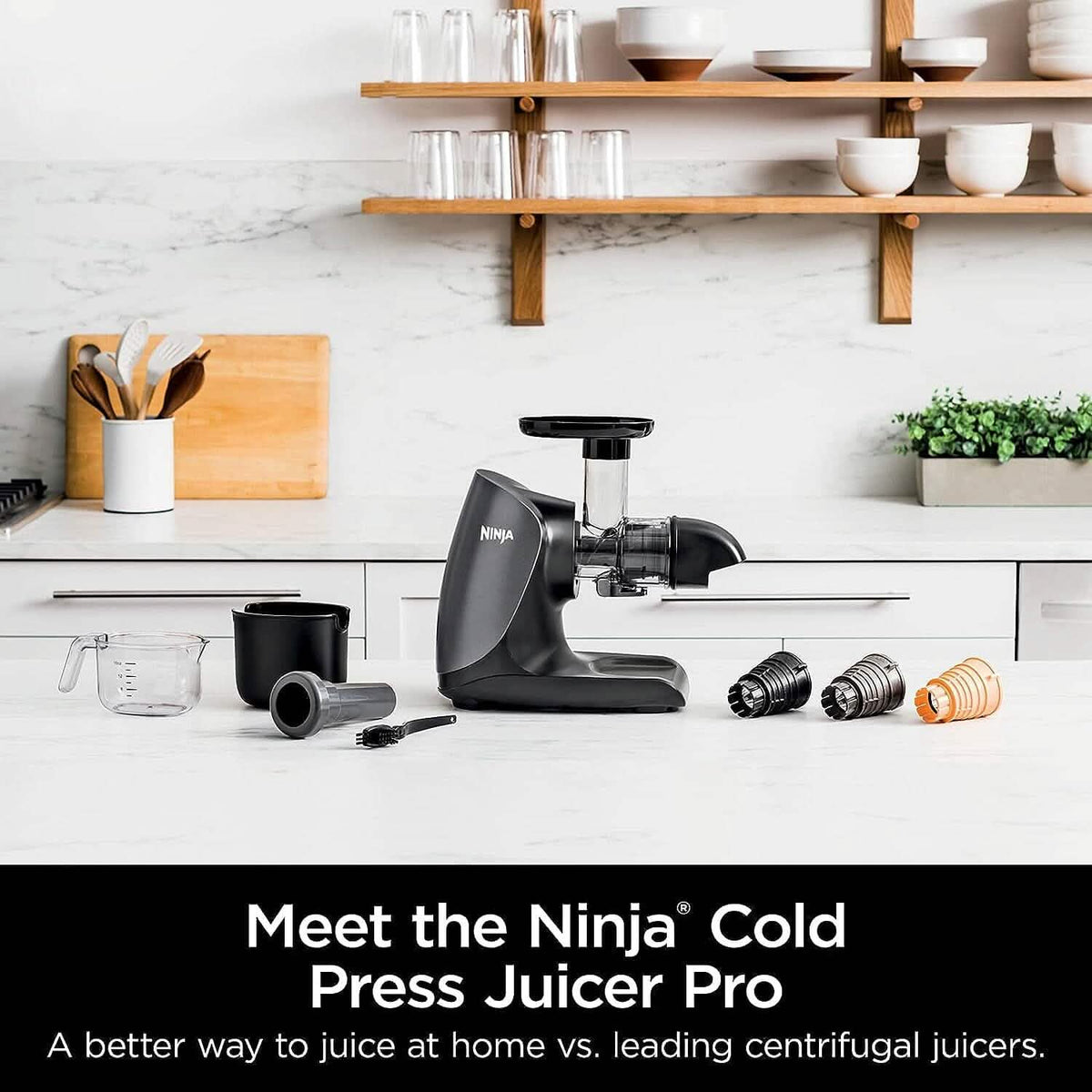 Ninja JC101 Cold Press Pro Juicer 1st Generation Graphite (Refurbished) - A-1 Thread Vault