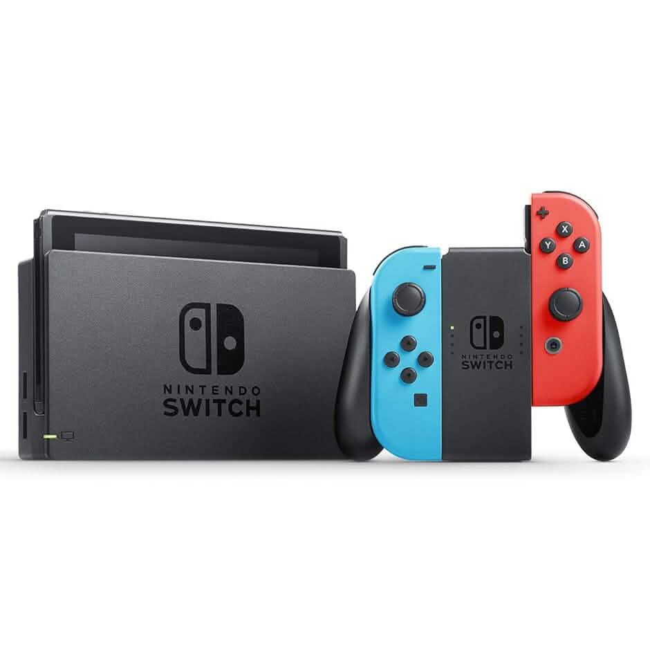 Nintendo Switch – OLED Model w/ Neon Red & Neon Blue Joy-Con (Refurbished) - A-1 Thread Vault
