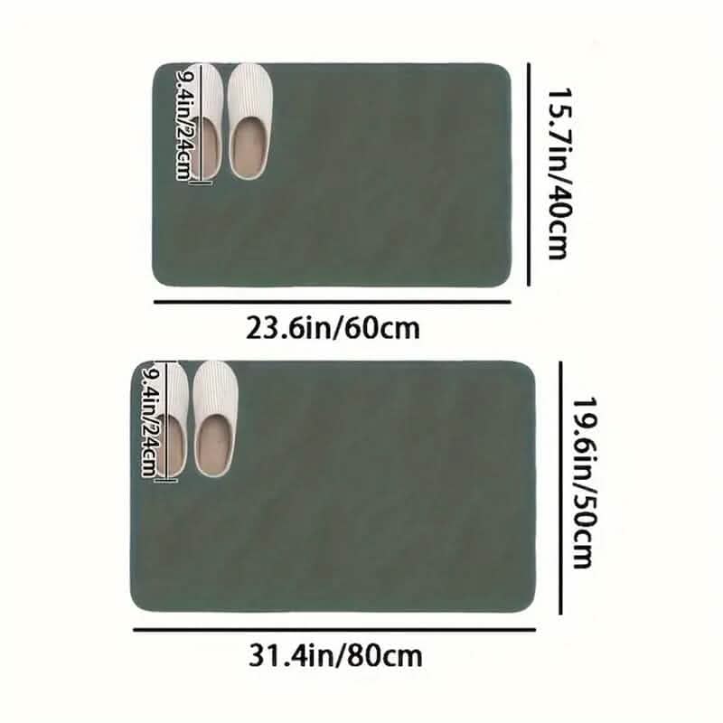 Non-Slip Diatomaceous Earth Bath Mat - A-1 Thread Vault