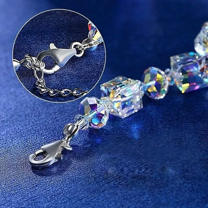 Northern Lights Artificial Crystal Bracelet 7"+ 2" Extension Chain - A-1 Thread Vault