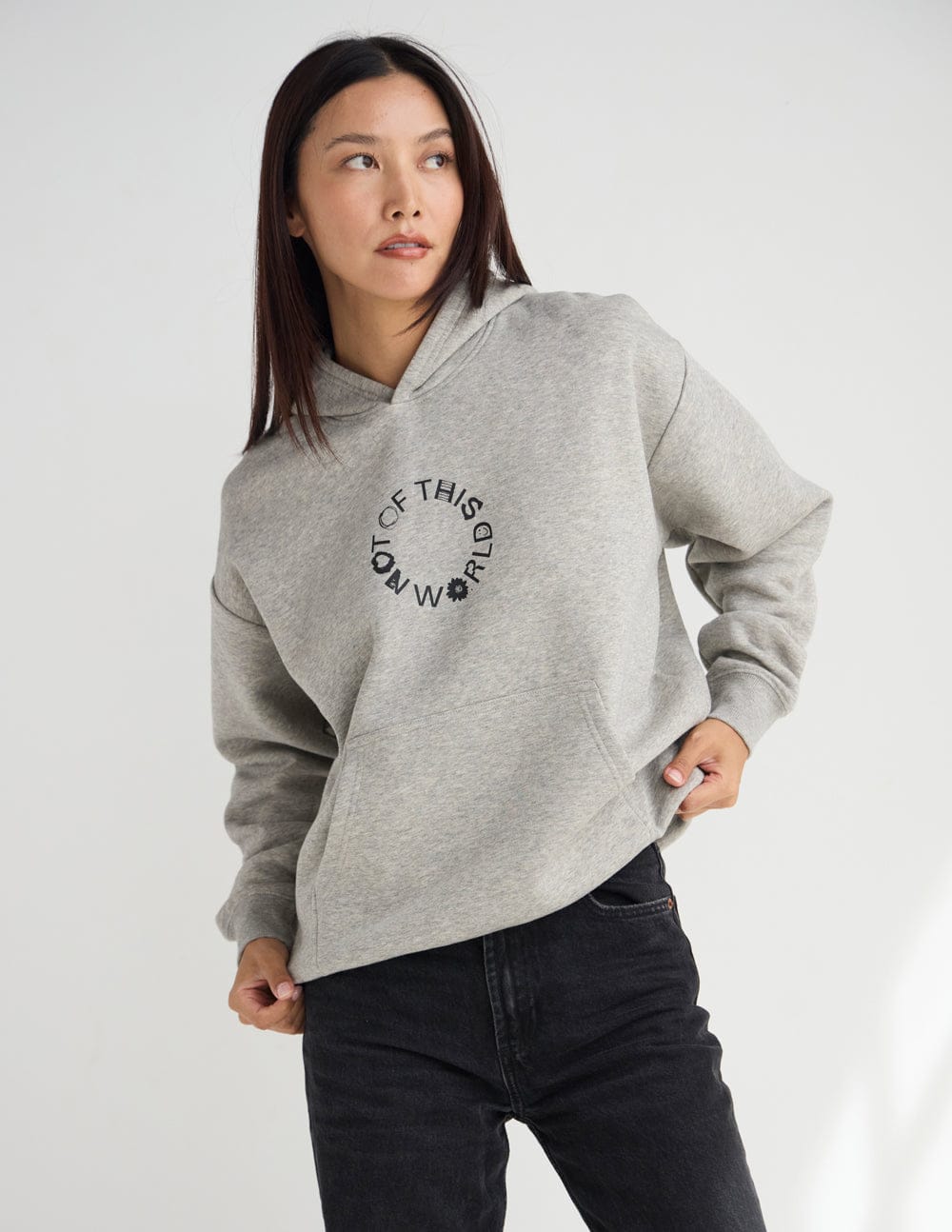 Not of This World Beige Unisex Hoodie - A-1 Thread Vault