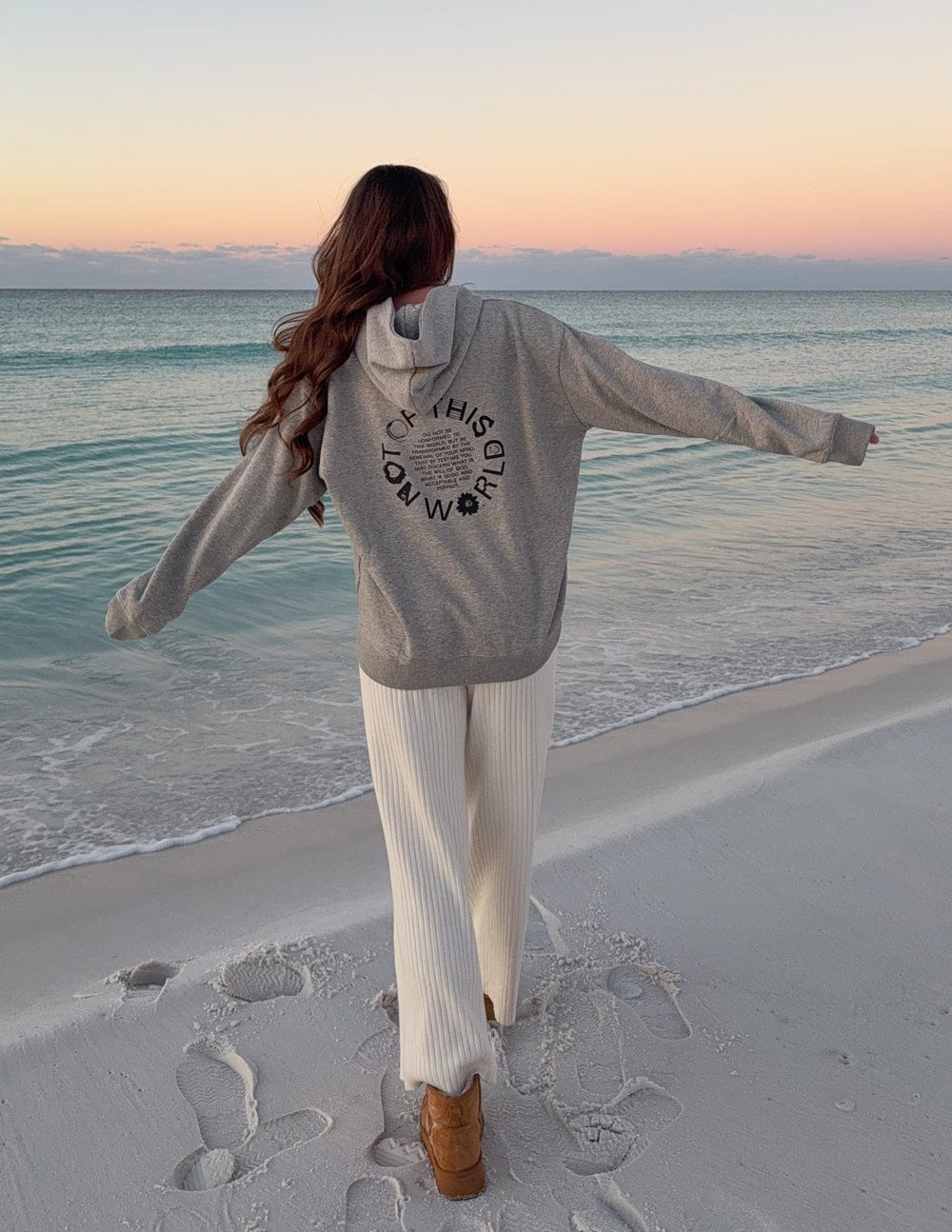 Not of This World Beige Unisex Hoodie - A-1 Thread Vault