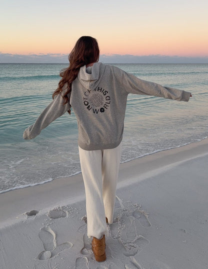 Not of This World Beige Unisex Hoodie - A-1 Thread Vault