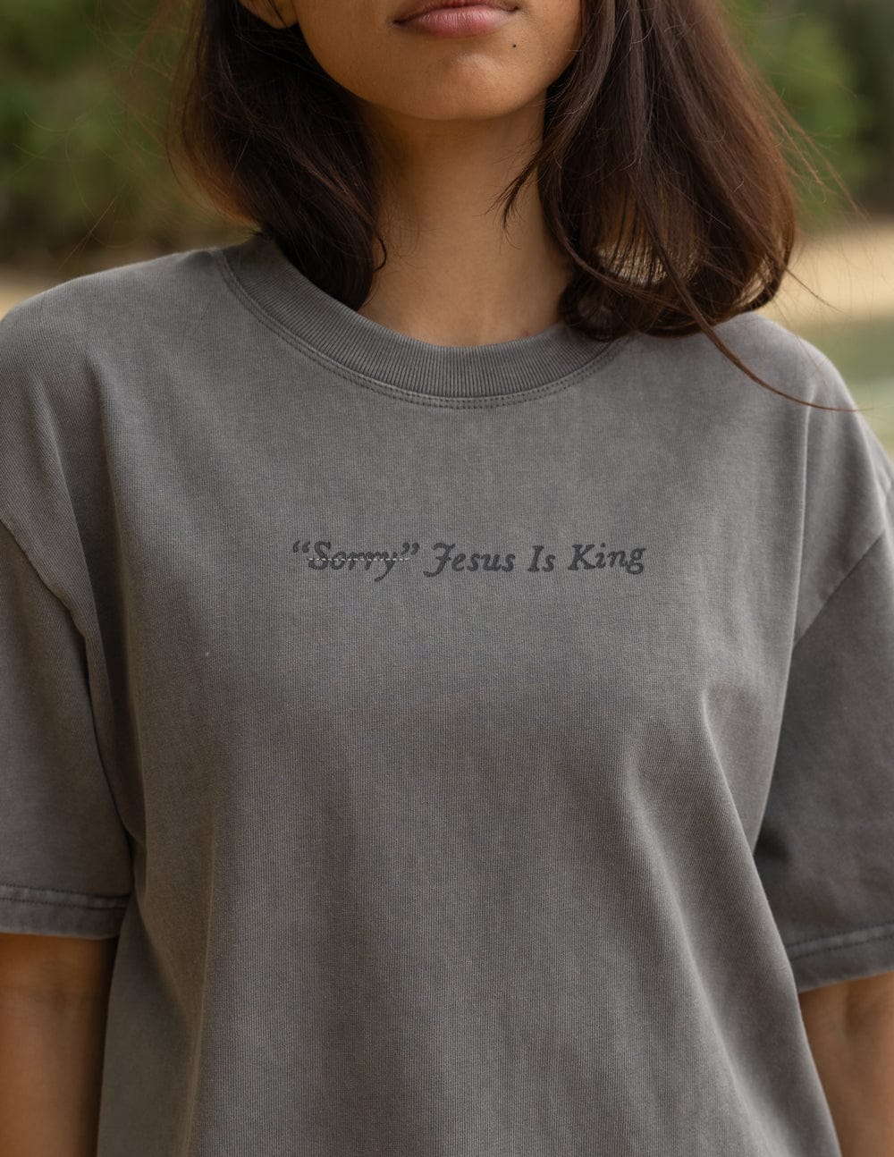 Not Sorry Jesus Is King Heavyweight Tee - A-1 Thread Vault