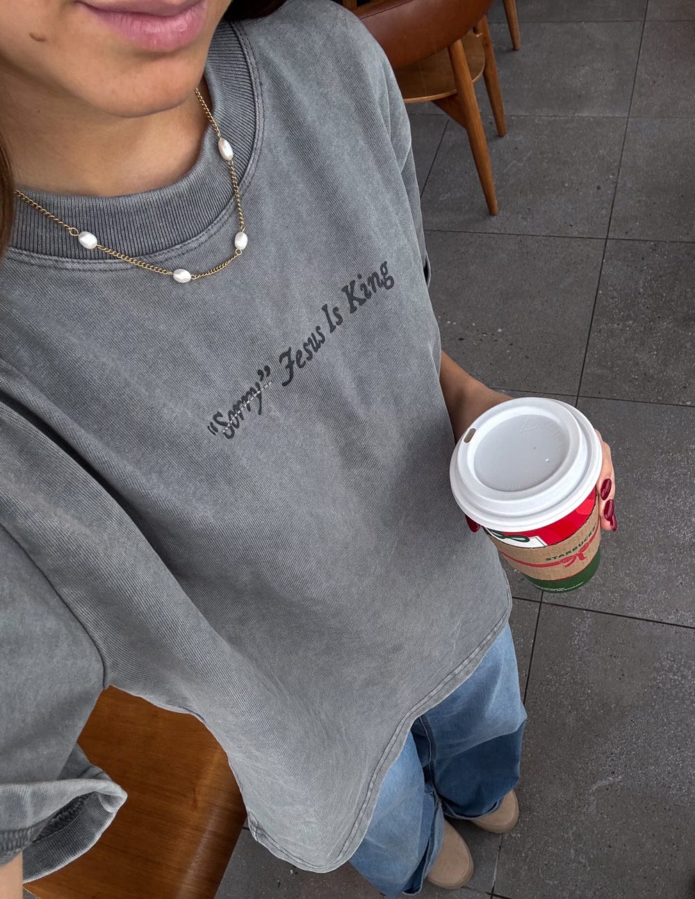 Not Sorry Jesus Is King Heavyweight Tee - A-1 Thread Vault