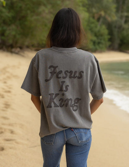 Not Sorry Jesus Is King Heavyweight Tee - A-1 Thread Vault