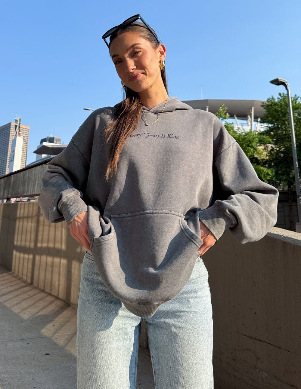 Not Sorry Jesus Is King Unisex Hoodie - A-1 Thread Vault