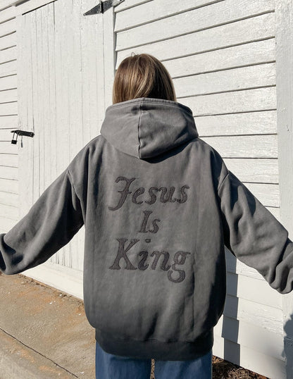 Not Sorry Jesus Is King Unisex Hoodie - A-1 Thread Vault