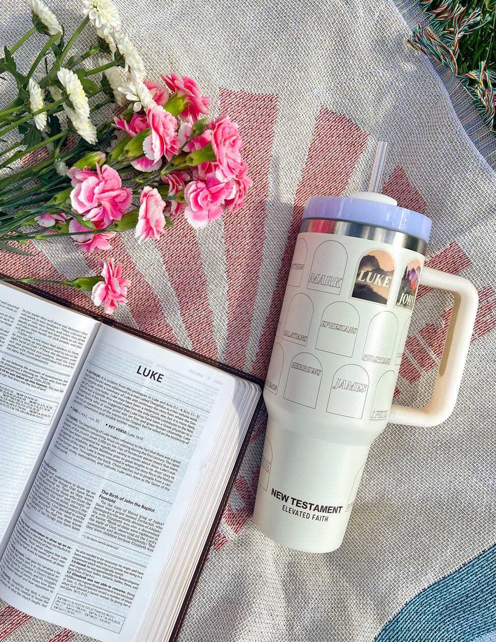 NT Bible Checklist 40 oz Tumbler - A-1 Thread Vault
