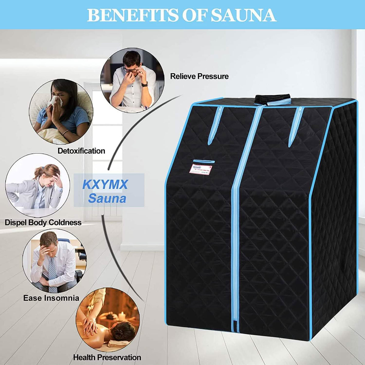 One Person Portable Full Body Sauna Tent SPA Set for Home - A-1 Thread Vault