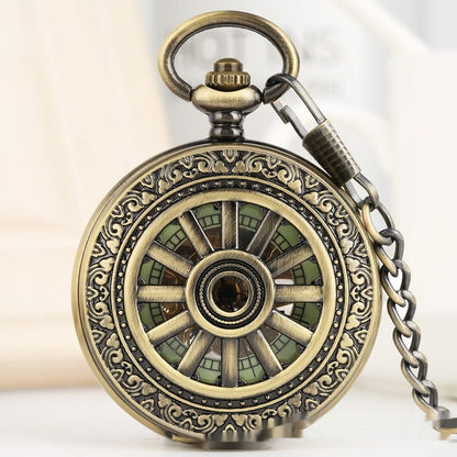Openwork Carved Floral Roman-Style Pocket Watch - A-1 Thread Vault