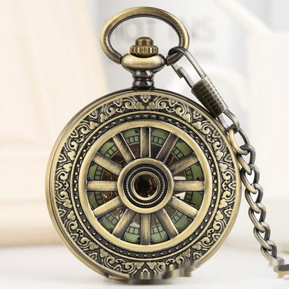 Openwork Carved Floral Roman-Style Pocket Watch - A-1 Thread Vault