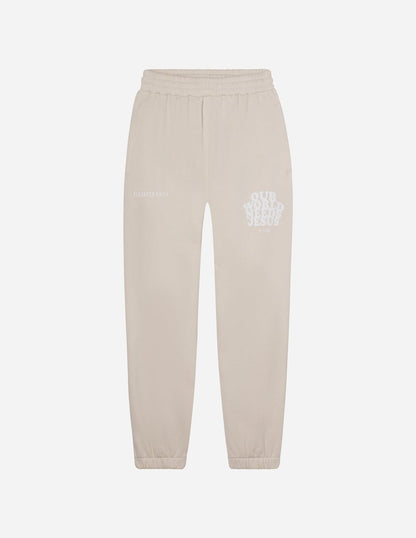 Our World Needs Jesus Beige Unisex Sweatpant - A-1 Thread Vault