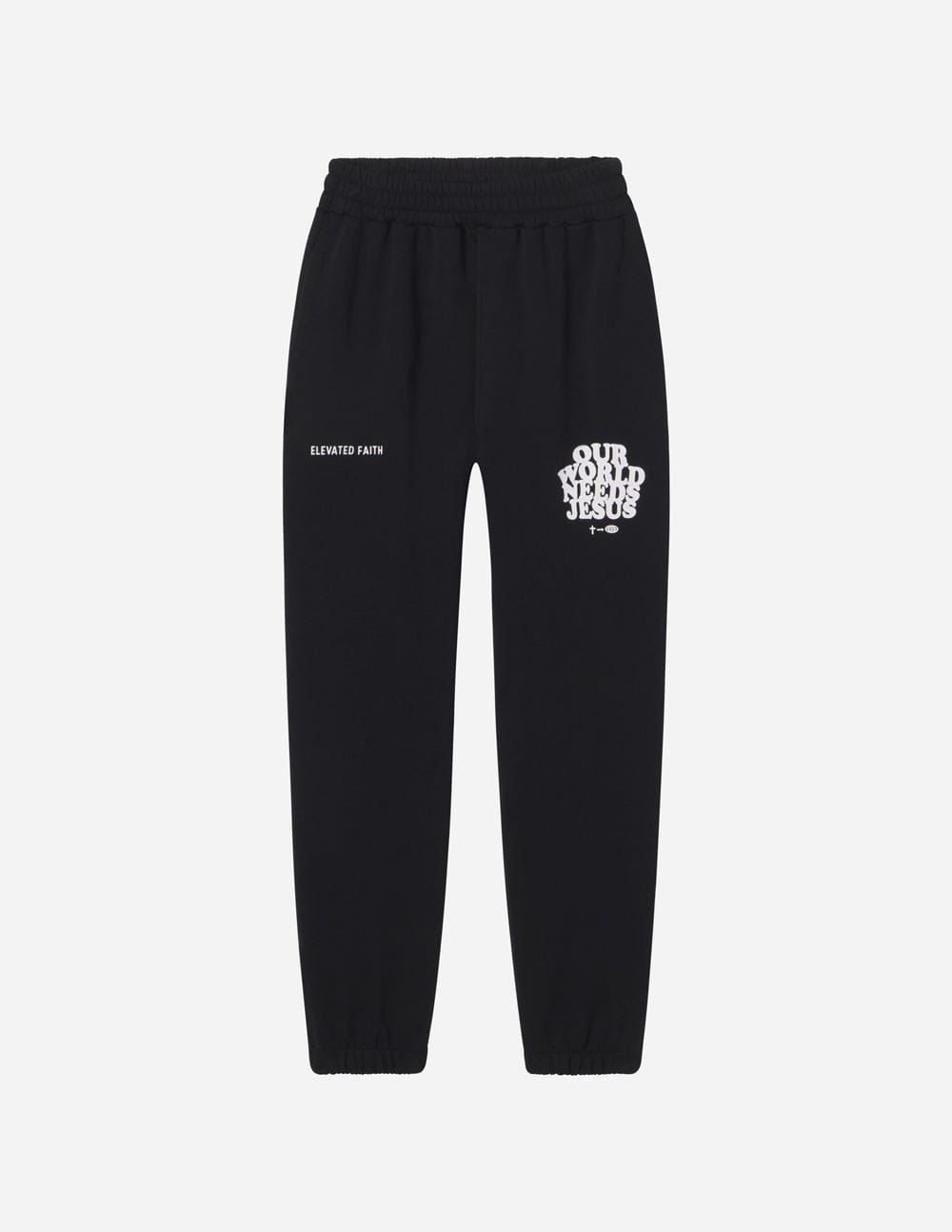 Our World Needs Jesus Black Unisex Sweatpant - A-1 Thread Vault