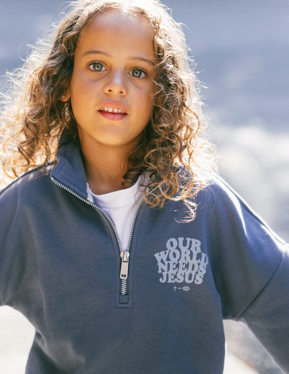 Our World Needs Jesus Kids Half-Zip - A-1 Thread Vault