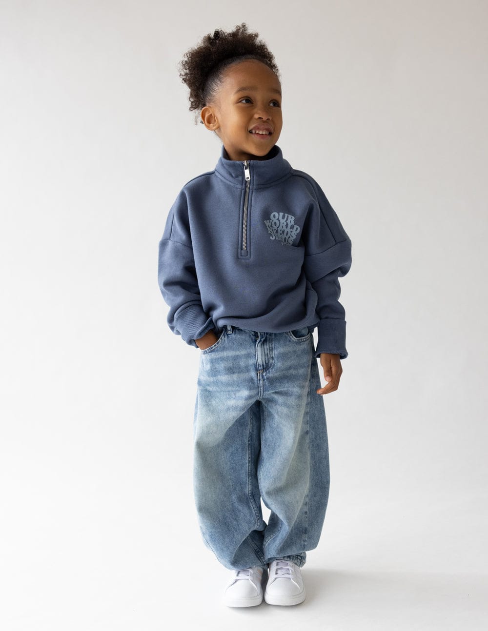Our World Needs Jesus Kids Half-Zip - A-1 Thread Vault
