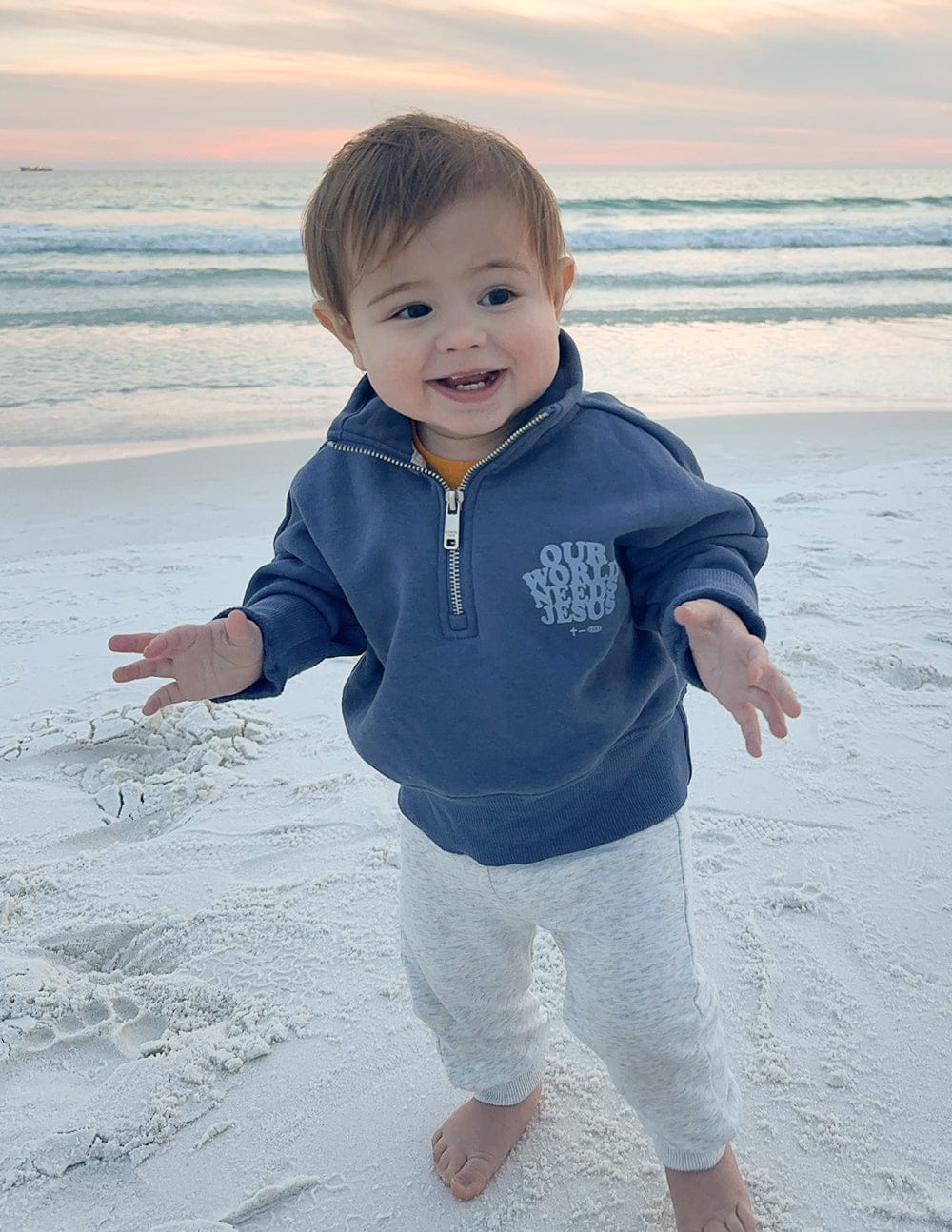 Our World Needs Jesus Kids Half-Zip - A-1 Thread Vault