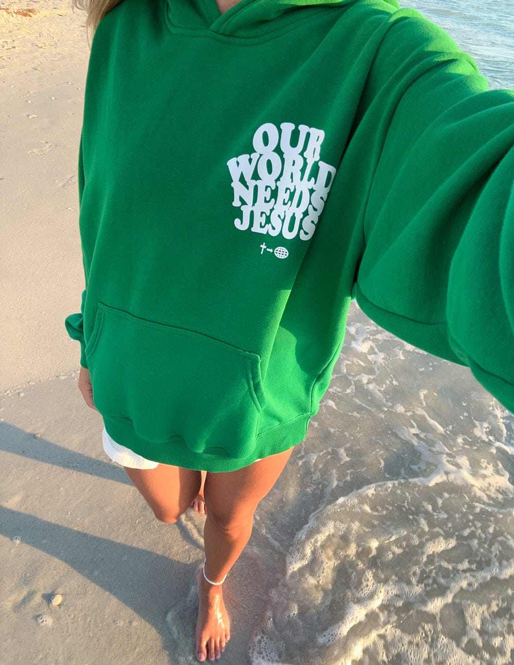 Our World Needs Jesus Unisex Hoodie - A-1 Thread Vault