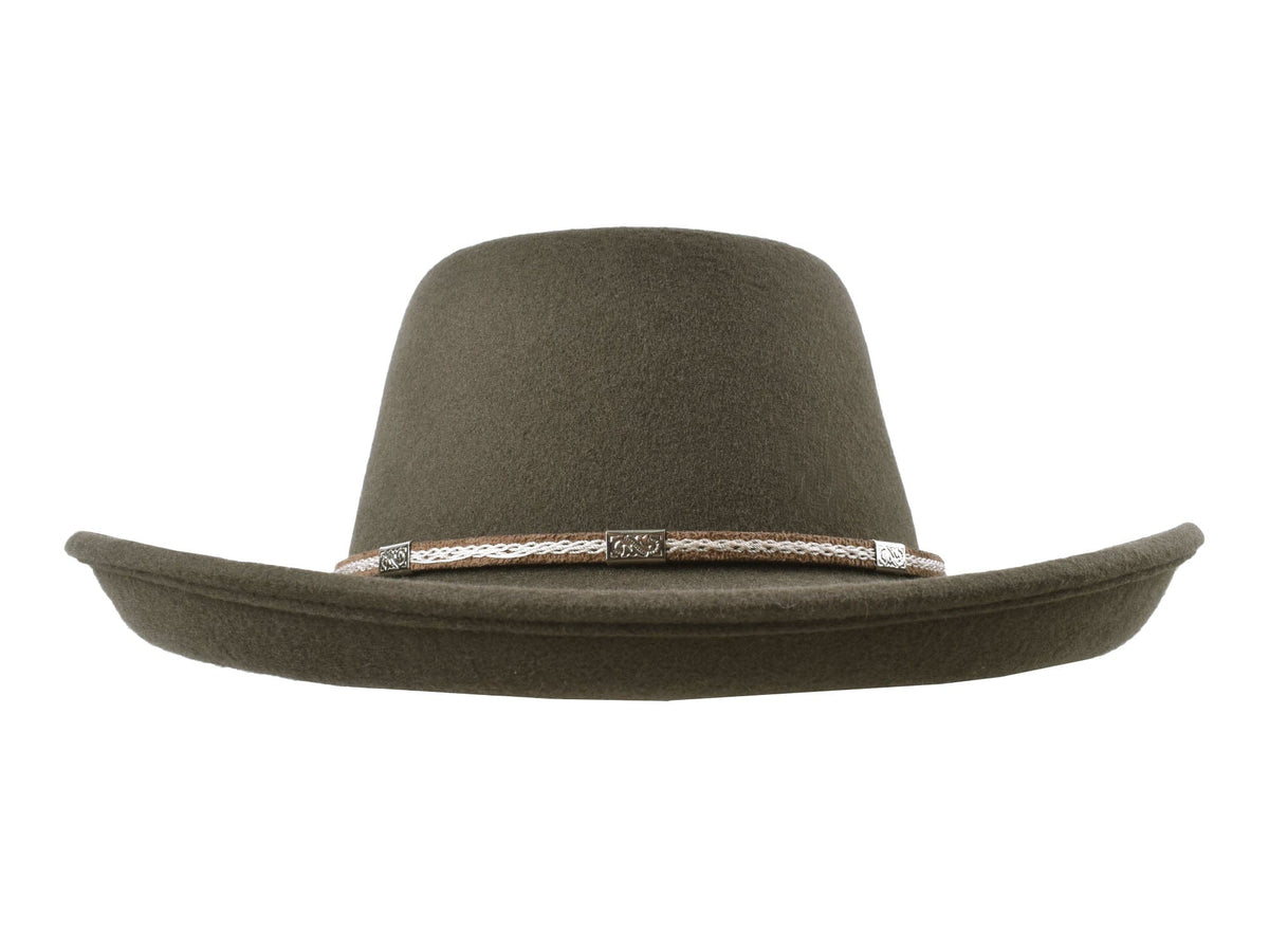 Outdoor Merino wool felt hat Rust
