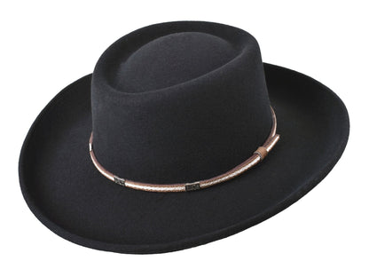 Outdoor Merino wool felt hat Rust